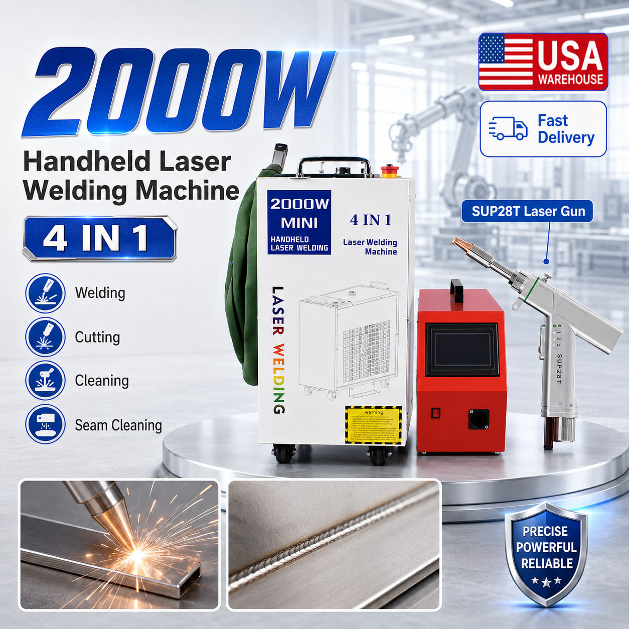 2000W Laser Welding 4 in 1Lase - Laser Soldering Machine Handheld review and price